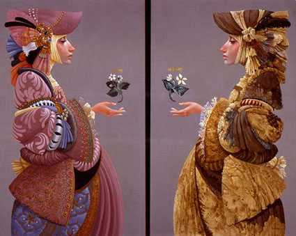 Two Sisters Diptych by James Christensen Pricing Limited Edition Print image