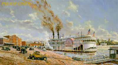Steamer St Paul Pstrun by Michael Blaser Pricing Limited Edition Print image