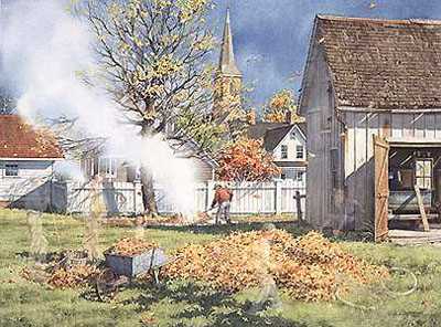 Burning Leaves by Charles Peterson Pricing Limited Edition Print image