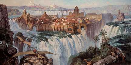 Waterfall City by James Gurney Pricing Limited Edition Print image