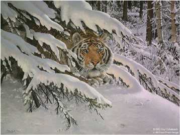 Siberian Ambush by Guy Coheleach Pricing Limited Edition Print image