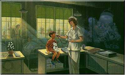 Nursing by James Lumbers Pricing Limited Edition Print image