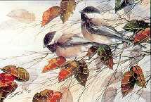 Autumn Chickadee by Joe Garcia Pricing Limited Edition Print image