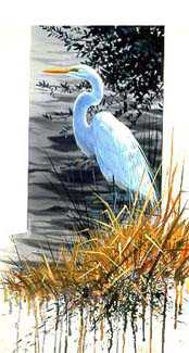 Royal Dignity Egret by Luke Buck Pricing Limited Edition Print image