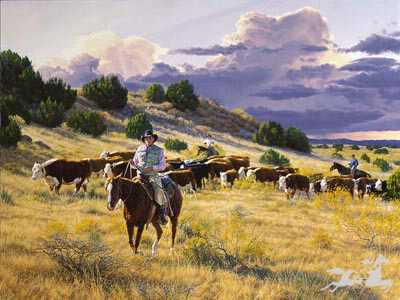 On Better Pastures by Tim Cox Pricing Limited Edition Print image