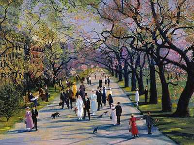 Spring Public Garden by Sally Caldwell Fisher Pricing Limited Edition Print image