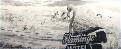 Flamingo Motel by Terry Miller Pricing Limited Edition Print image