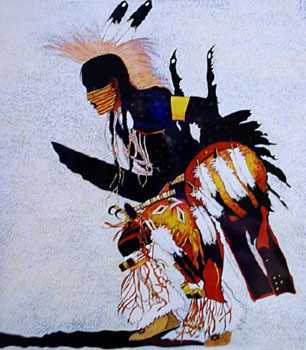 Pow Wow Dancer by Kevin Red Star Pricing Limited Edition Print image