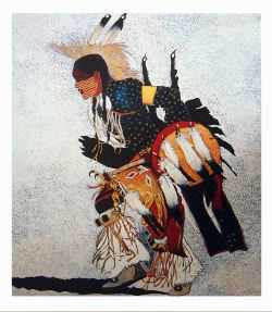 Trad Pow Wow Dancer by Kevin Red Star Pricing Limited Edition Print image