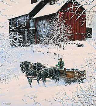 Winter Delivery by Chris Cummings Pricing Limited Edition Print image