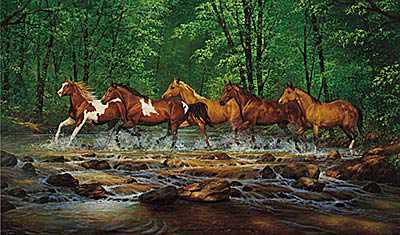 Spring Creek Run by Chris Cummings Pricing Limited Edition Print image