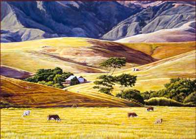 Green Valley by Dennis Curry Pricing Limited Edition Print image