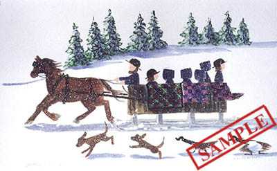 Christmas Eve Ride by Diane Graebner Pricing Limited Edition Print image