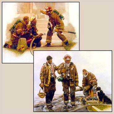 Firefighter 2Pc by James Dietz Pricing Limited Edition Print image