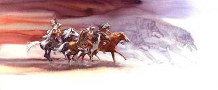 Wolves Of Crow by Bev Doolittle Pricing Limited Edition Print image