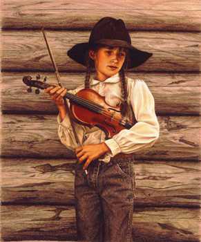 Kate & Her Fiddle by Carrie L Ballantyne Pricing Limited Edition Print image