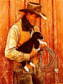 Johns New Pup by Carrie L Ballantyne Pricing Limited Edition Print image