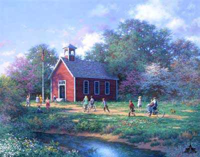 Little Red Schlhs by Larry Dyke Pricing Limited Edition Print image