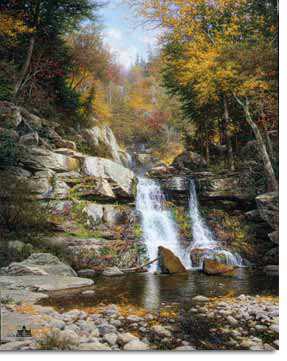 Crystal Cascades by Larry Dyke Pricing Limited Edition Print image