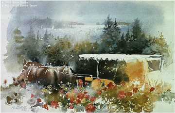 Carriage Waiting by Nita Engle Pricing Limited Edition Print image