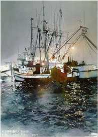 Trawler Home Port by Nita Engle Pricing Limited Edition Print image