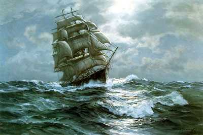 Moonlit Sails by Charles Vickery Pricing Limited Edition Print image