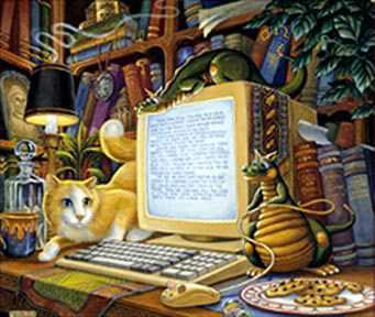 Cat & Mouse by Randal Spangler Pricing Limited Edition Print image