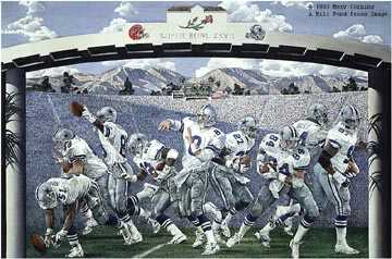 Super Bowl Xxvii by Merv Corning Pricing Limited Edition Print image