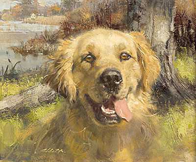 Happy Dog by Robert Abbett Pricing Limited Edition Print image