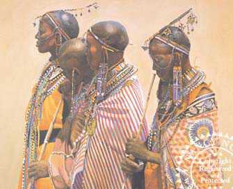 Masai Wives by Nancy Noel Pricing Limited Edition Print image