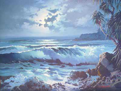 Maui Moon by Beverly Carrick Pricing Limited Edition Print image