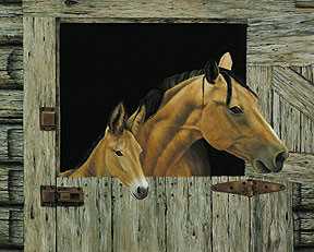 Mule & A Horse by R G Finney Pricing Limited Edition Print image