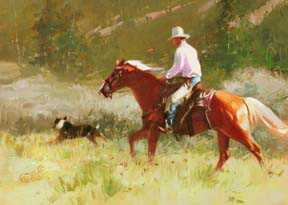 Huntin Strays by Bonnie Conrad Pricing Limited Edition Print image