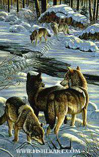 Wolf Creek Crossing by Cynthie Fisher Pricing Limited Edition Print image