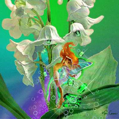 May Emeralds Lilies by Tom Cross Pricing Limited Edition Print image