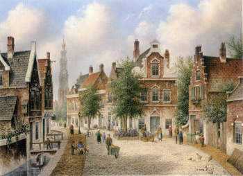 Olde Amsterdam by Dennis Patrick Lewan Pricing Limited Edition Print image