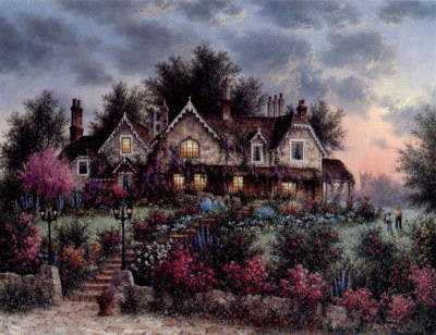 Bear Cottage by Dennis Patrick Lewan Pricing Limited Edition Print image