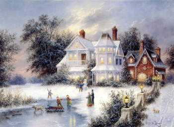 Winter Twilig by Dennis Patrick Lewan Pricing Limited Edition Print image