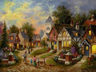 Twilight Vill by Dennis Patrick Lewan Pricing Limited Edition Print image