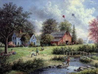 Flying Kites by Dennis Patrick Lewan Pricing Limited Edition Print image