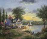 Lakeview Cottage by Dennis Patrick Lewan Pricing Limited Edition Print image