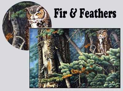 Fir & Feathers by Joan Sharrock Pricing Limited Edition Print image