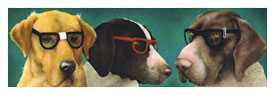 Nerd Dogs by Will Bullas Pricing Limited Edition Print image