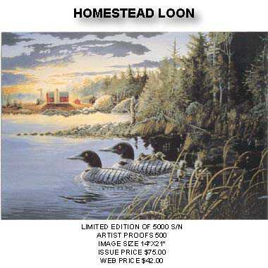 Homestead Loon by Donald Blakney Pricing Limited Edition Print image