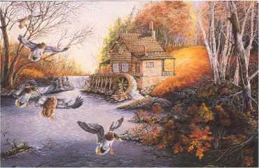Mill Pond Mallards by Donald Blakney Pricing Limited Edition Print image