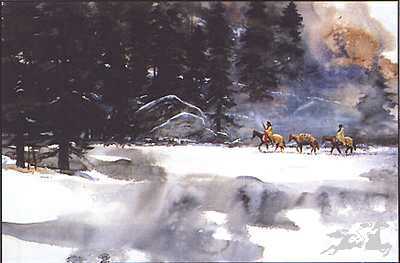 Leaving Winter Camp by Milton Lewis Pricing Limited Edition Print image