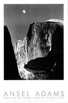 Moon Half Dome Pstrun by Ansel Adams Pricing Limited Edition Print image