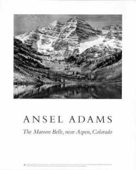 Maroon Bells by Ansel Adams Pricing Limited Edition Print image