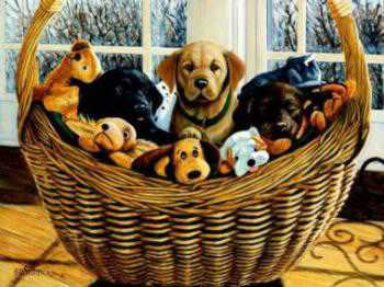 A Basketful Fun by Stephen Hamrick Pricing Limited Edition Print image