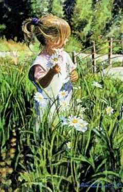 Picking Daisies by Steve Hanks Pricing Limited Edition Print image